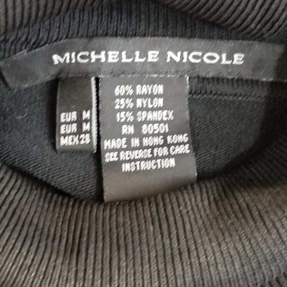 Medium Michelle Nicole beaded turtleneck sweater 220 - Picture 4 of 11